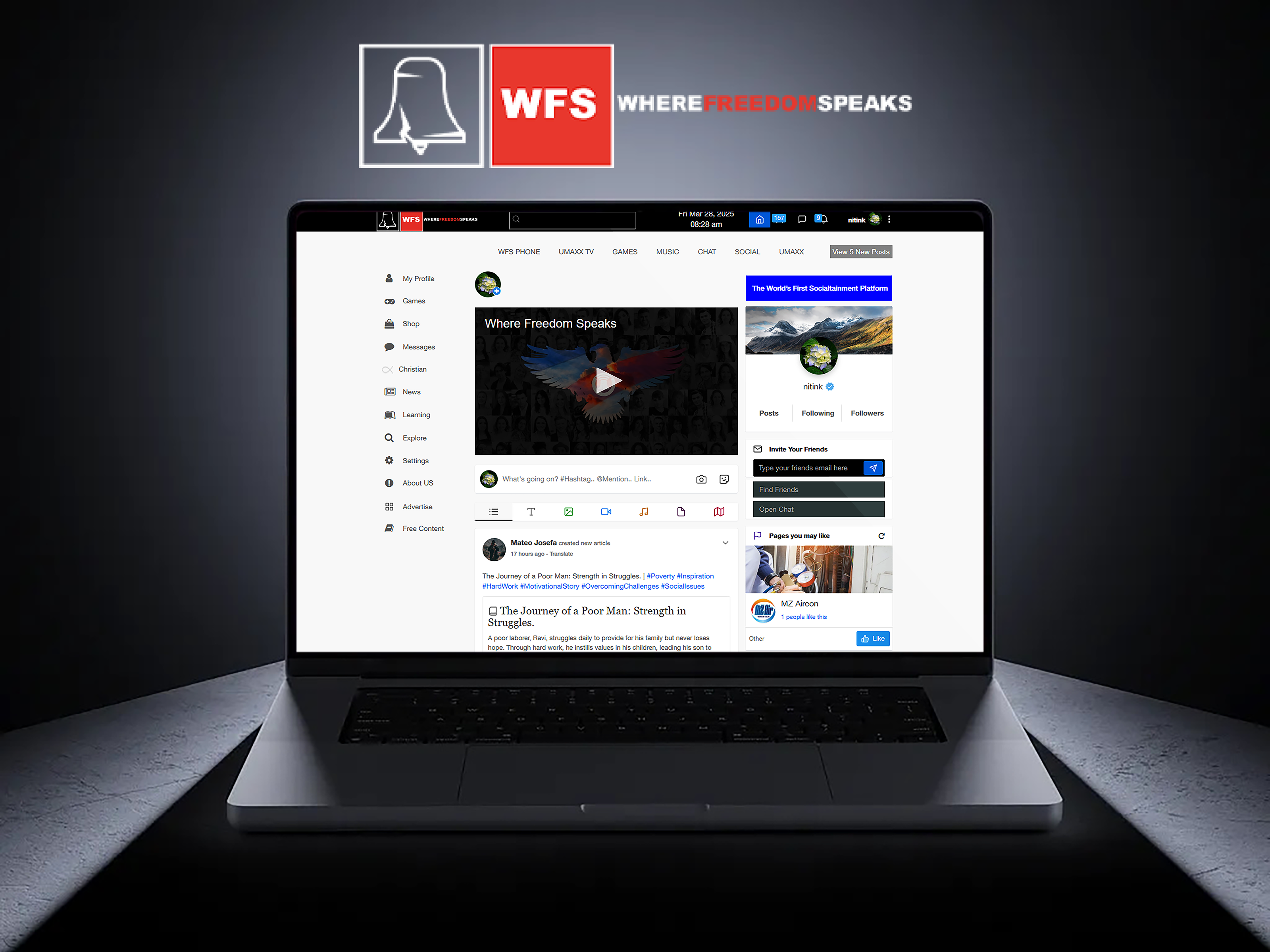 WHERE FREEDOM SPEAKS